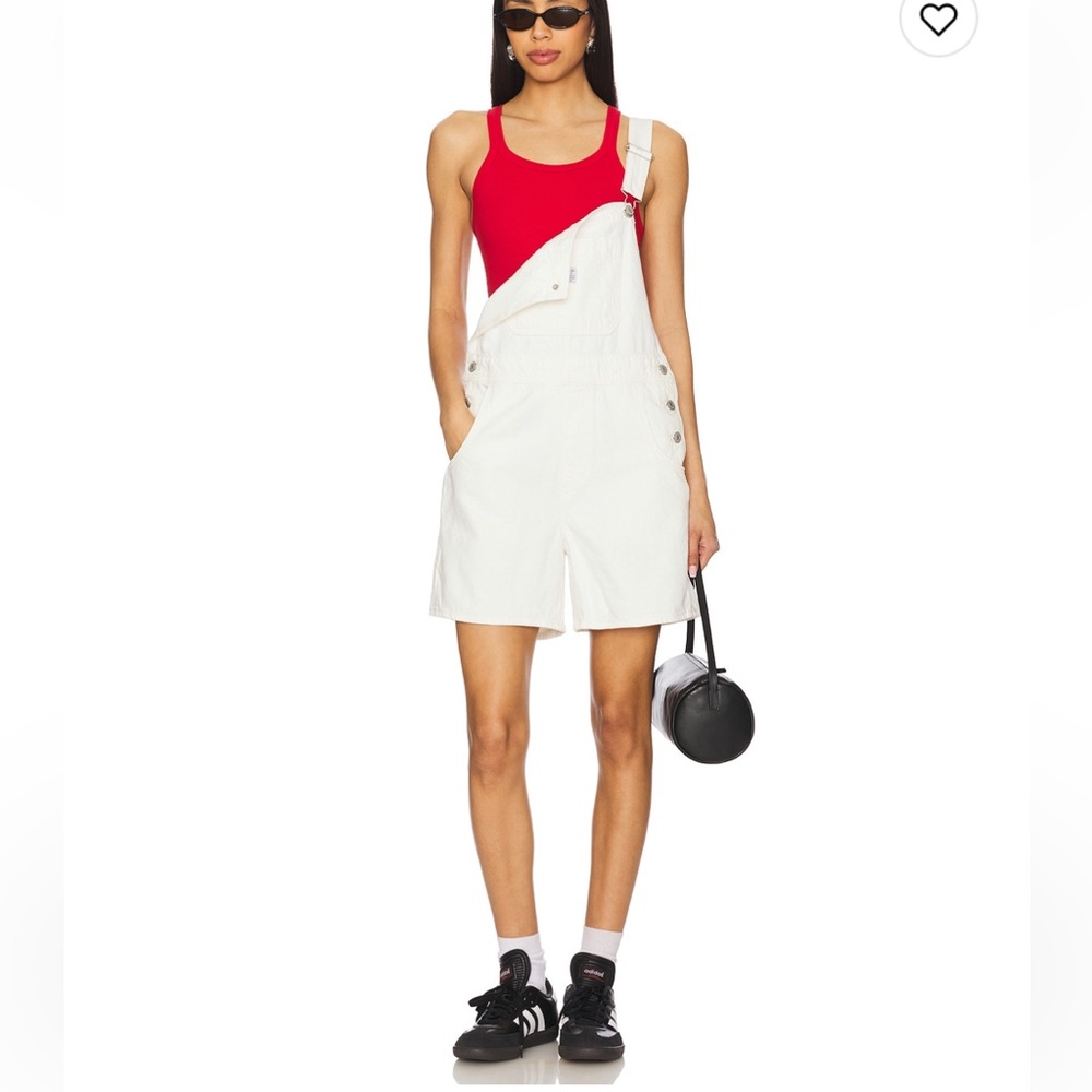 Levi's Women's White shorts overalls